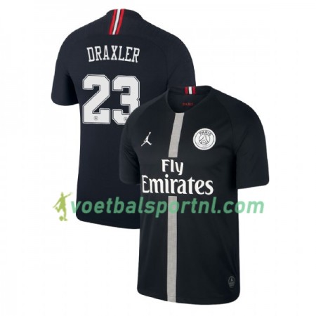 Paris Saint-Germain Draxler 23 Jodan Zwart Third Shirt 2018-19